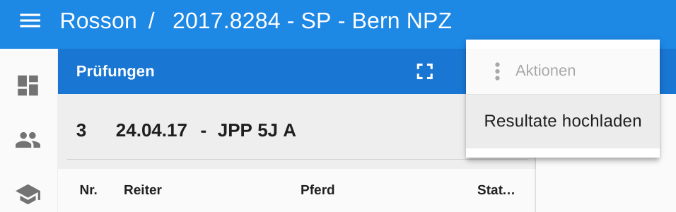 Resultate hochladen